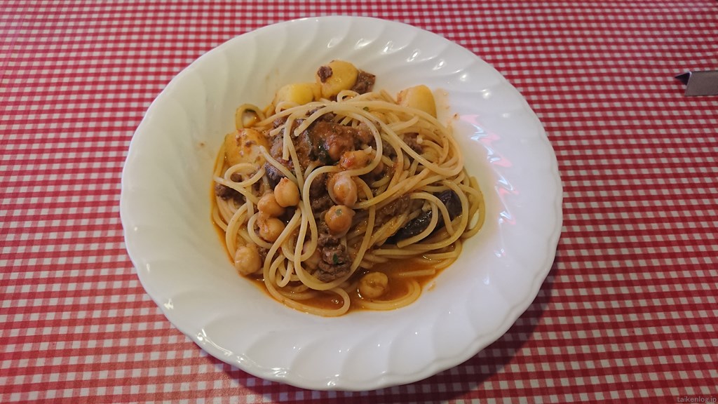 柏 イタリア郷土料理と手打ちパスタ エヴィーバ ランチセット ローマのパスタ 和牛のミートソーススパゲティ