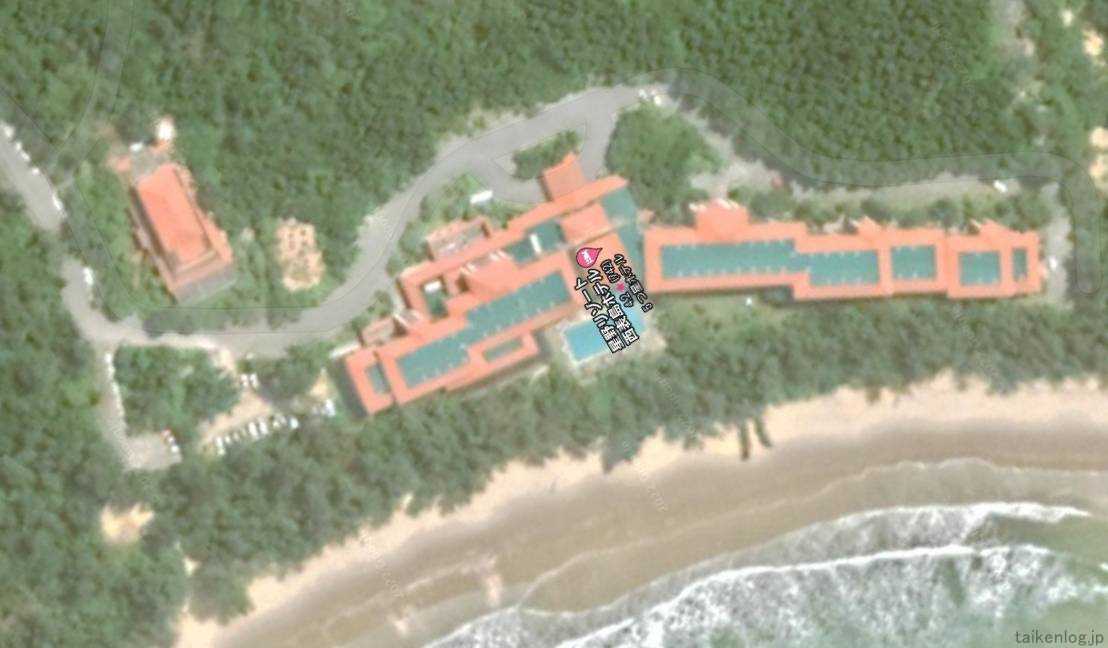星野リゾート 西表島ホテルの施設全体(航空写真)
