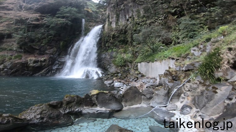 大滝温泉 天城荘 大滝に近い露天風呂からの眺め