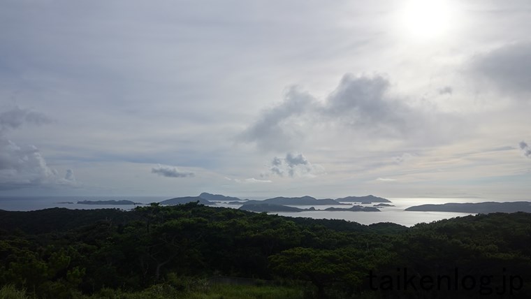 渡嘉敷島の西展望台からの眺め(西側)
