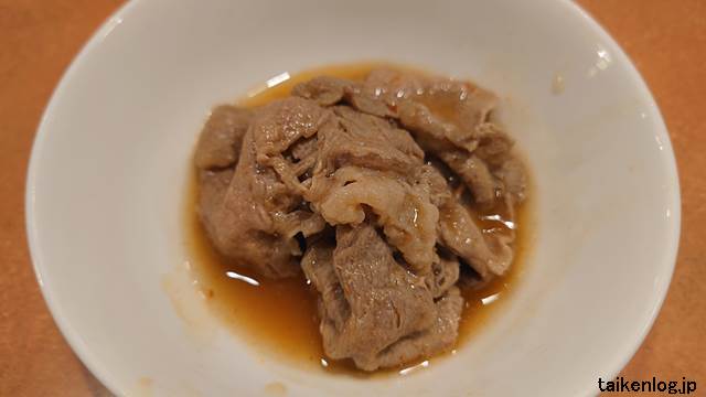 バーミヤンのしゃぶしゃぶ食べ放題の麻辣スープで煮込んだ牛肉