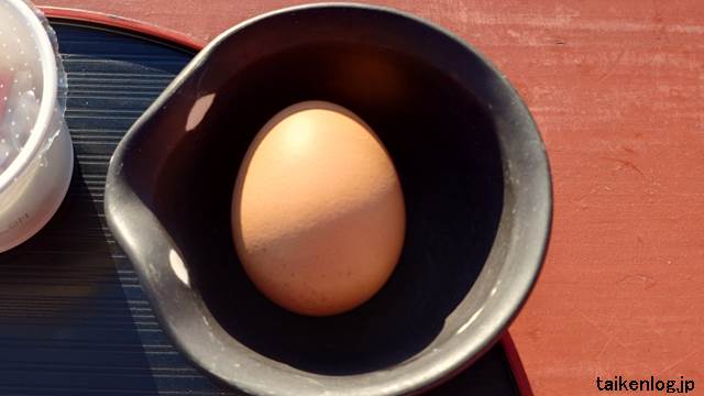ほったらかし温泉の朝ごはん「玉子かけごはんセット」の卵