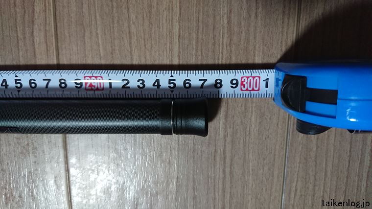 GoPro 3メートル 自撮り棒②を最大に伸ばした状態の長さは297センチ