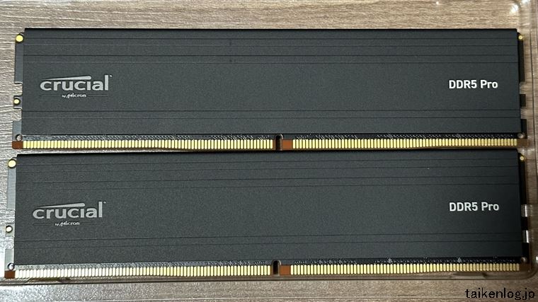 Crucial Pro 96GB Kit CP2K48G56C46U5の外観 表面