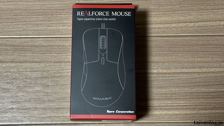 東プレ REALFORCE マウス RFM01U11の外箱 表面