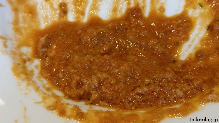 カプリチョーザのランチ スパゲティセットの渡り蟹のトマトクリームソース