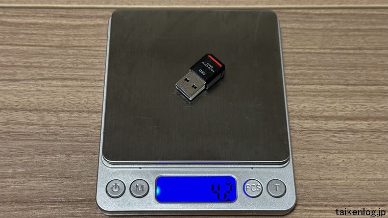 SSD-PST1.0U3-BAの重量