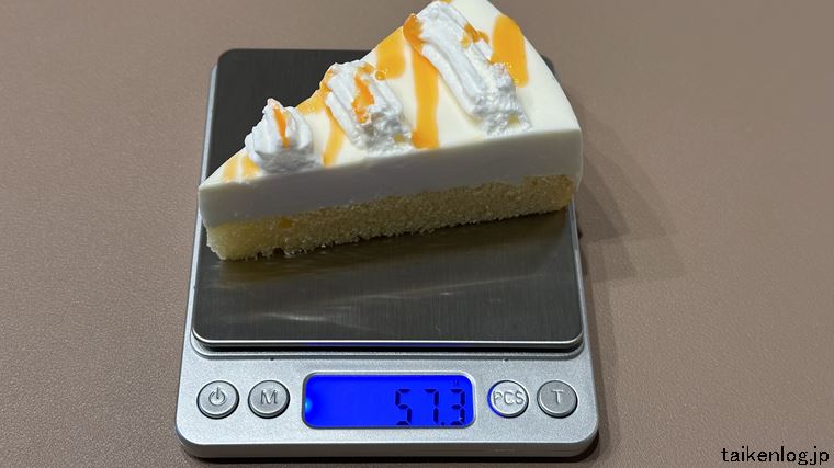 ドンキホーテ ケーキバイキング レアーチーズの重さ