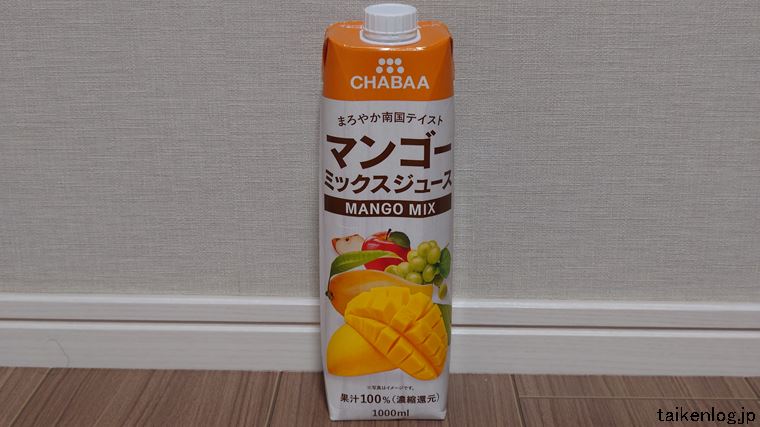 CHABAA マンゴーミックスジュースのパッケージ 正面