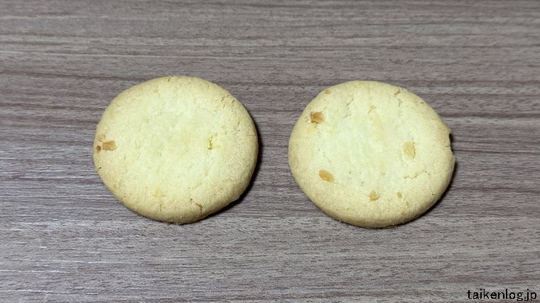 森永 マカダミアナッツクッキー 表面