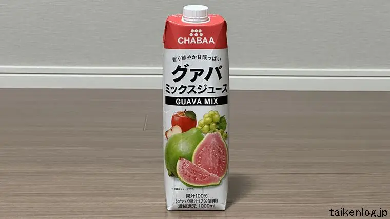 CHABAA グァバミックスジュースのパッケージ 正面