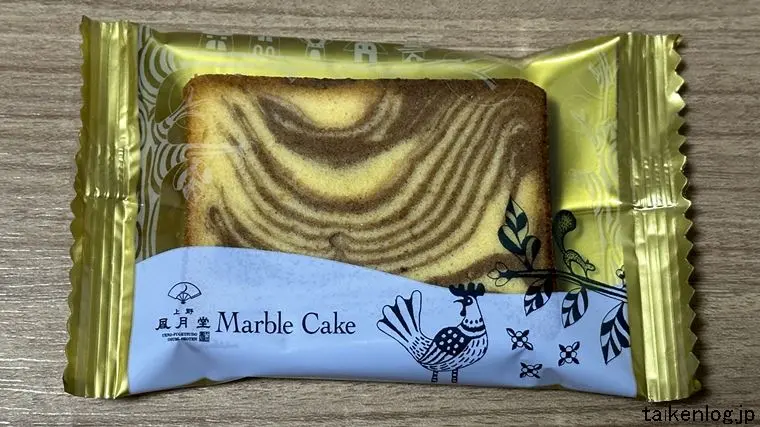 上野風月堂 ガトーコレクション マーブルケーキの個包装