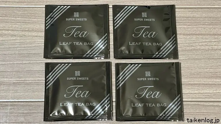 スーパースイーツ 焼き菓子セット 紅茶(ティーパック)の包装
