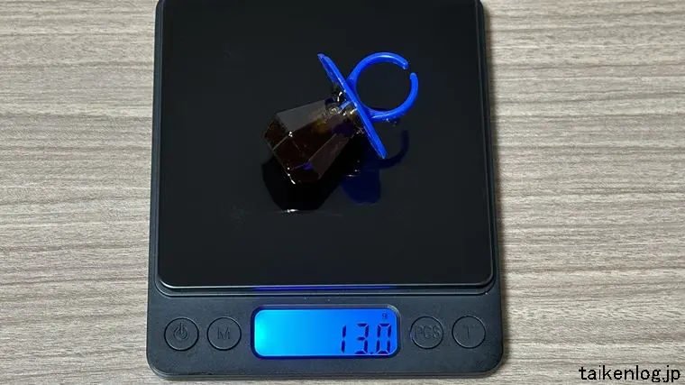 ダイヤモンドリングキャンディ  コーラ味の重さ