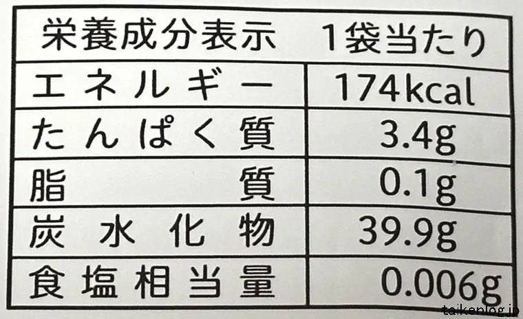 ガツンとみかんグミの栄養成分表示