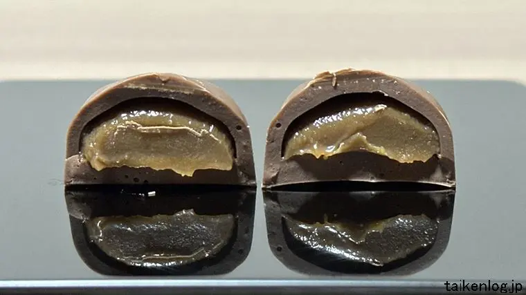 ロッテ クリームショコラ 珈琲 断面