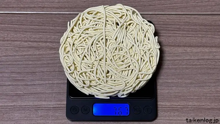 ママ― スープパスタ トマト仕立ての乾麺の重量