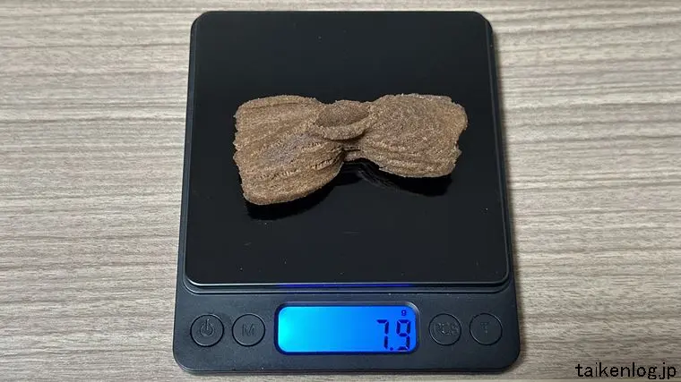 みんなのりぼん Black ココア味 1個の重さ