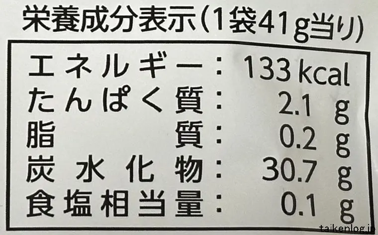 プチろ~ レモンの栄養成分表示