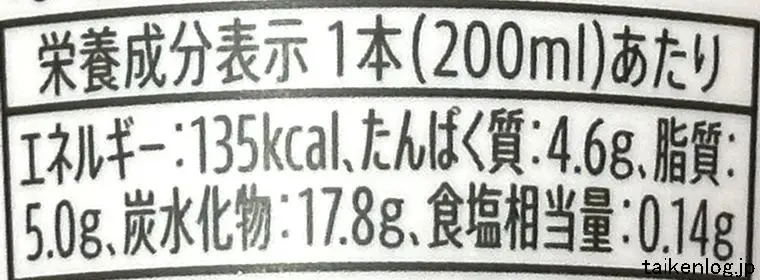 スターバックス クラシックティーラテの栄養成分表示