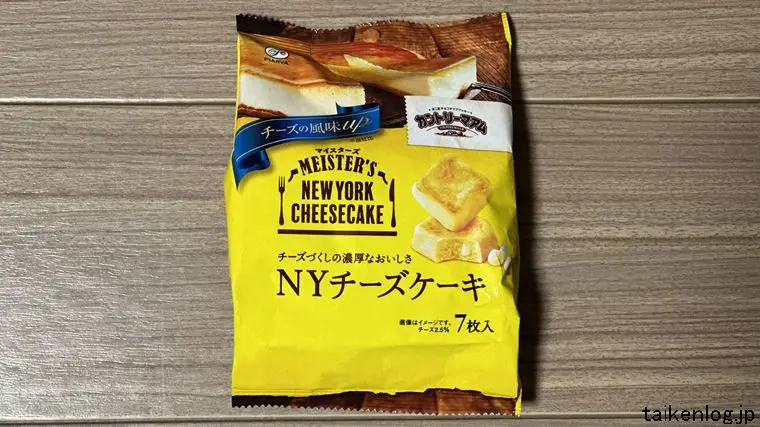 カントリーマアムマイスターズ NYチーズケーキのパッケージ表面