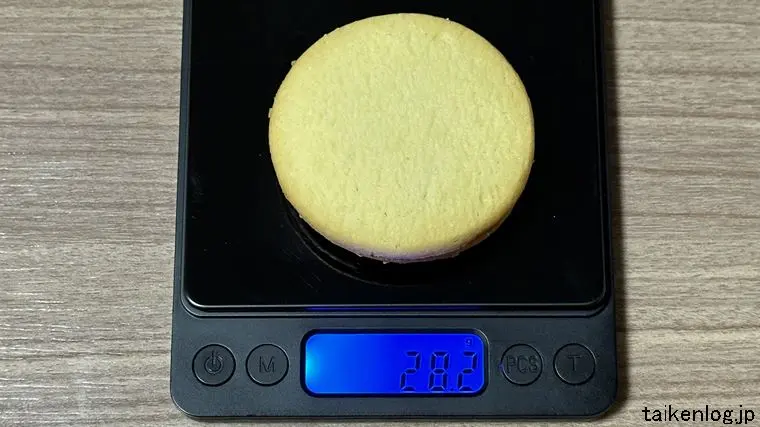 森永製菓 ディアバターガレットサンド ミルククリーム1個の重さ