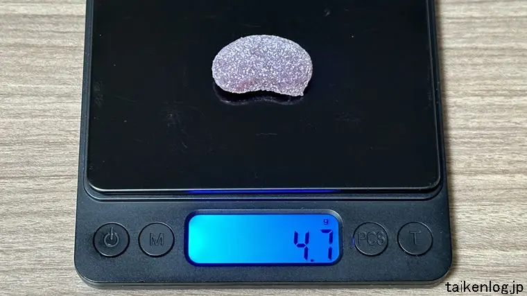 チューイーキャンディ サワーグレープ 1粒の重さ