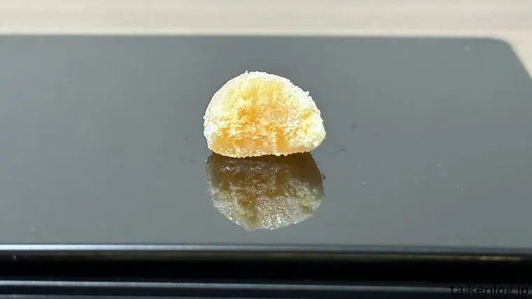 チューイーキャンディ サワーレモン&オレンジの断面