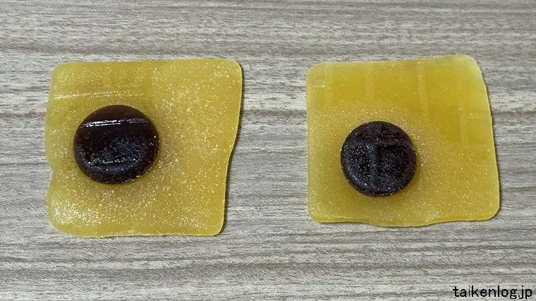 八ツ橋グミの外観 裏面