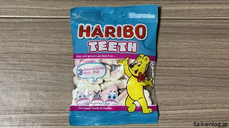 ハリボー ティースのパッケージ表面
