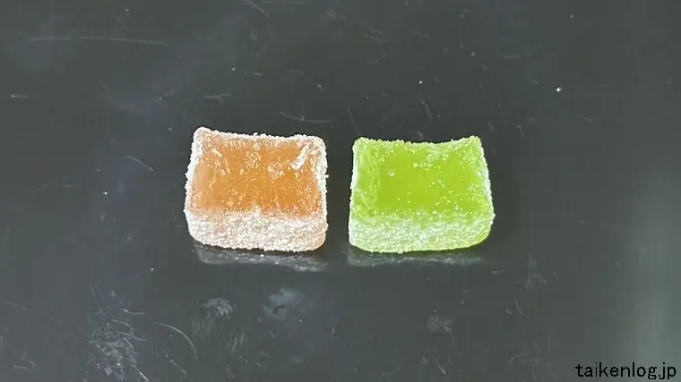 コリコリサワーズグミ 赤りんご＆青りんごの断面