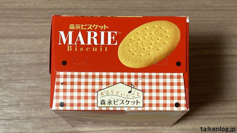 森永製菓 マリービスケットのパッケージ 左側面