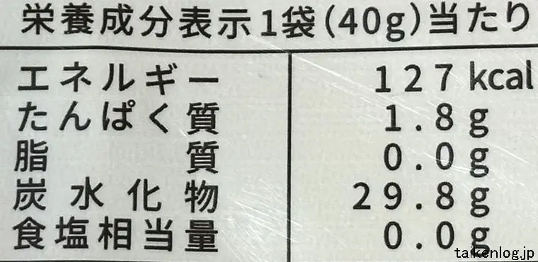 エイワ むにむにだよ グレープ味の栄養成分表示