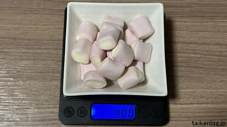 エイワ むにむにだよ グレープ味 全容の重さ
