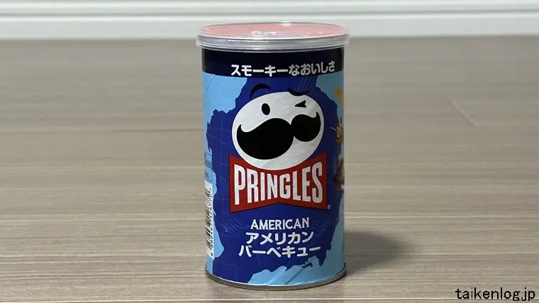 プリングルズ アメリカンバーベキューのパッケージ表面