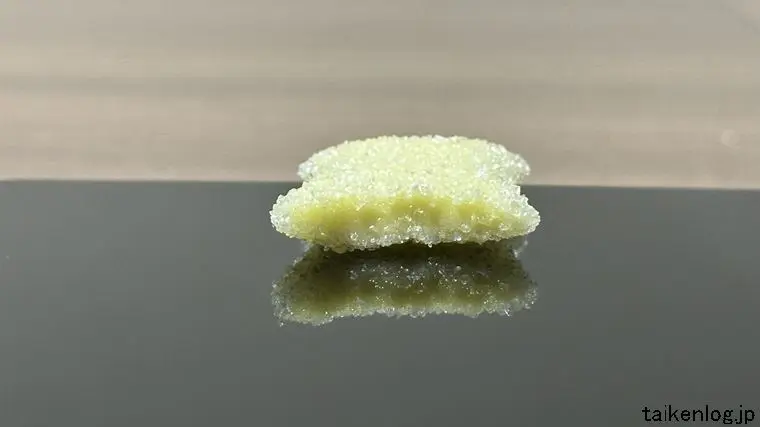 しゃりもにグミ クリームソーダ味の断面