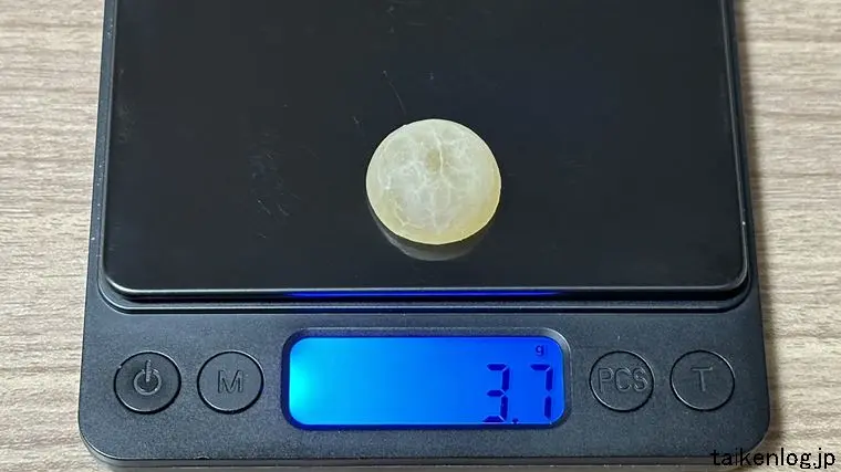 ソルベットグミ 白桃味 1個の重さ