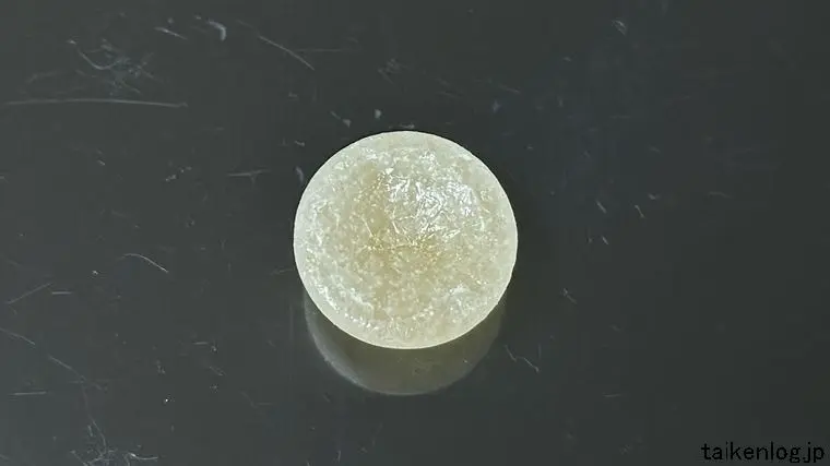 ソルベットグミ 白桃味の外観 裏面