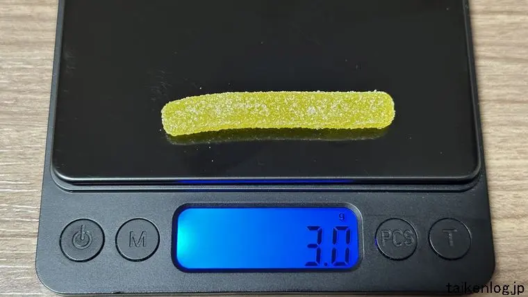 スッパイ大作戦 パイナップル味 1本の重さ
