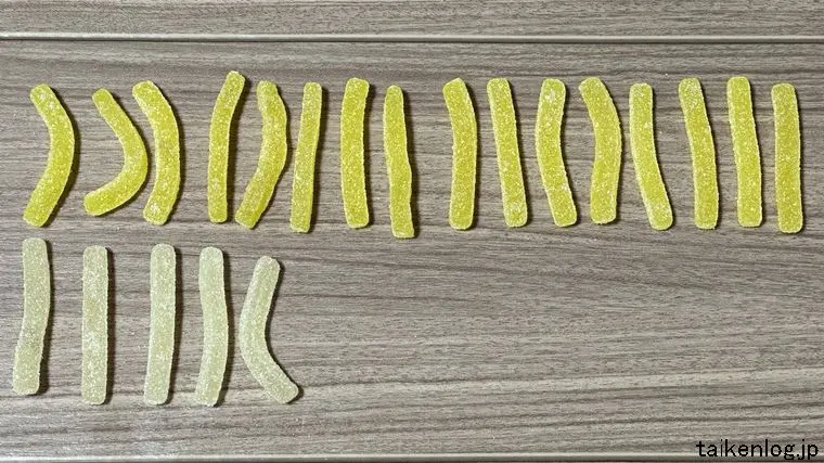 スッパイ大作戦 パイナップル味&ライチ味 1袋の入数