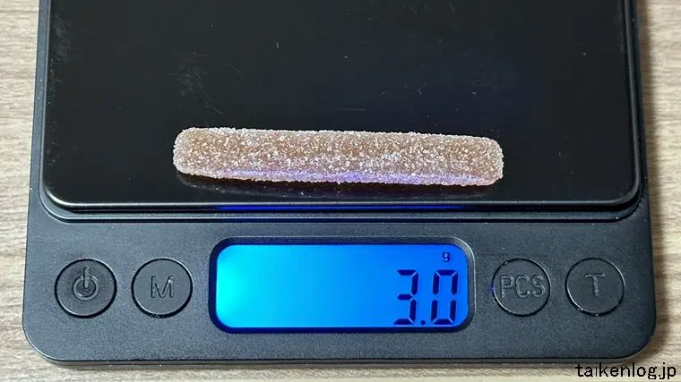 スッパイ大作戦 うめ味＆しそ味 1本の重さ