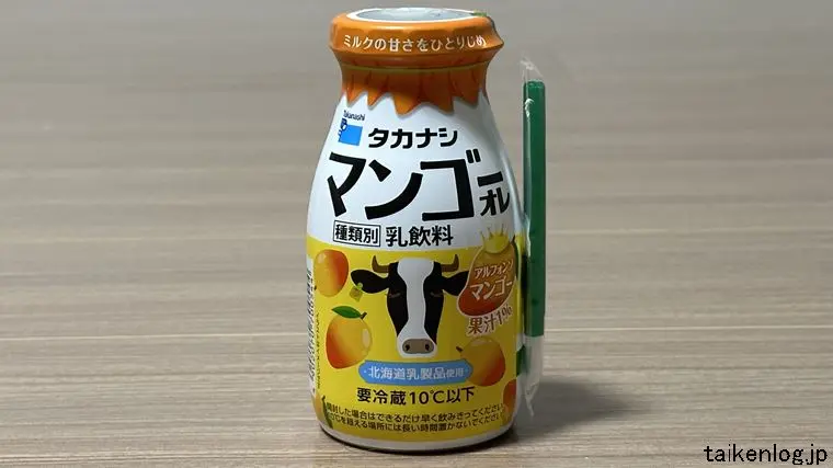 タカナシ マンゴーオレのパッケージ 正面