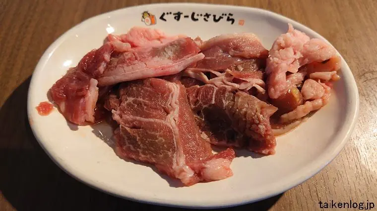 焼肉五苑 名護店の食べ放題 結コース以上利用時に注文できる「ジューシーカルビ」実際に利用したときの現物