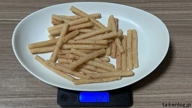 じゃがりこ 梅味 全容の重さ