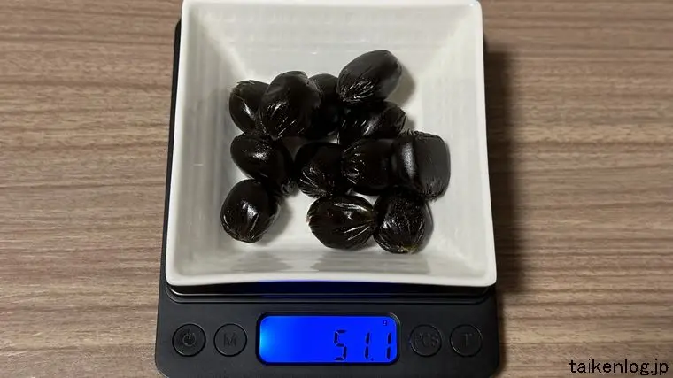 コロロ 巨峰 全容の重さ