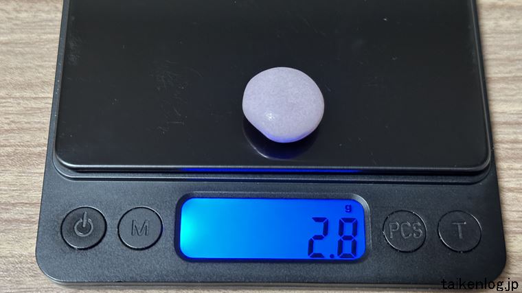 メントスDUO グレープ＆ソーダ 1個の重さ