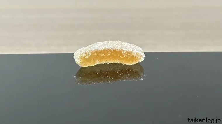 ピュレグミ しあわせももソーダ 断面