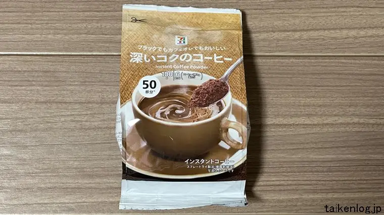 セブンプレミアム 深いコクのコーヒーのパッケージ外観 表面