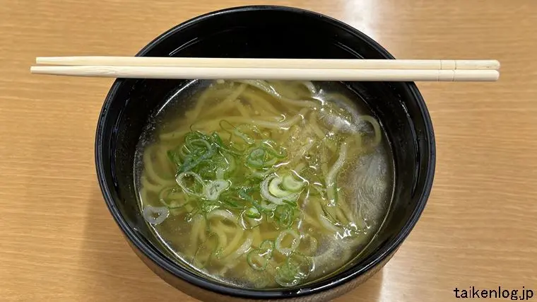 スシローの牡蠣アヒージョ塩ラーメンのサイズ