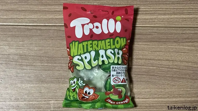 トローリ ウォーターメロンスプラッシュのパッケージ表面